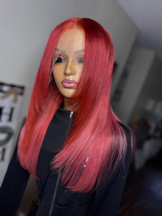 22” ombré frontal wig